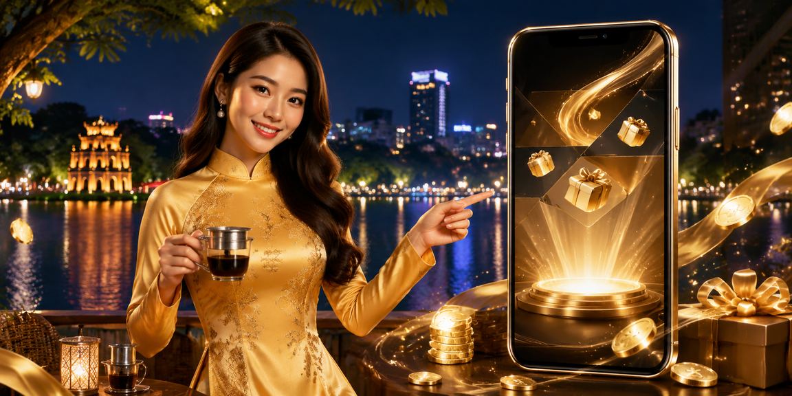 Người dùng tại Hà Nội đăng ký tài khoản 451 trên điện thoại di động với trang phục áo dài truyền thống