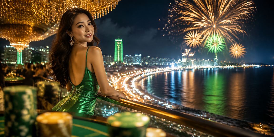 Người dùng tại Nha Trang theo dõi khuyến mãi cá cược trên điện thoại bên bờ biển